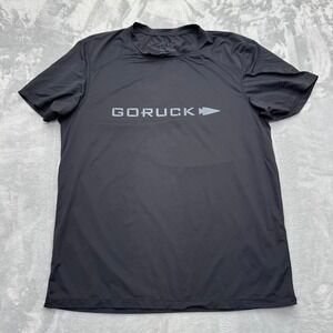 GORUCK T-Shirt Mens M Black Tough Mesh Short Sleeve Graphic Logo Training Tee